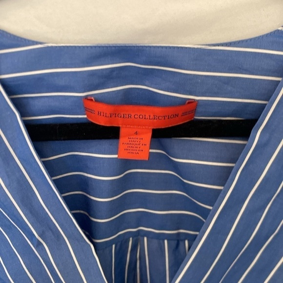 Hilfiger Collection Dress Women's Blue Stripe Tommy Hilfiger 4 - Picture 3 of 8